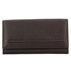 Dámská kožená peněženka Lagen V-25 E tm.hnědá