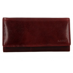 Dámská kožená peněženka Lagen V-102/T vínově červená