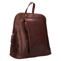 Kožený kabelkový batůžek Lagen 20/1520 hnědý