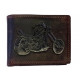 Pánská kožená peněženka Talacko 131-6 hnědá ražba bike