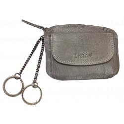 Luxusní kožená klíčenka Lagen 786-382/D grey