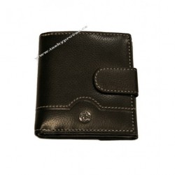 Pánská kožená peněženka Evoco 755.139.850 černá/šedá