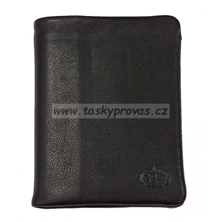Bezpodšívková pánská kožená peněženka DD ZELF-11 černá