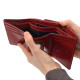Dámská kožená peněženka Poyem 5225 červená