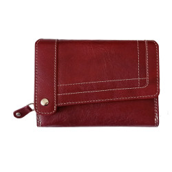 Dámská kožená peněženka Tom 203/58 tm.červená