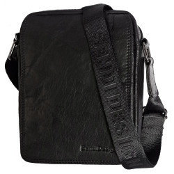 Kožená taška Sendi Design B-52006 černá