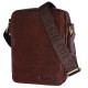 Kožená taška Sendi Design B-52006 hnědá