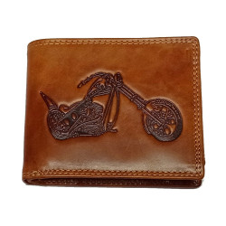 Kožená peněženka Sendi Design 104W/Moto tan