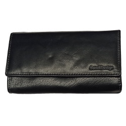 Dámská kožená peněženka B-D04 black