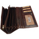 Dámská kožená peněženka B-D04 brown