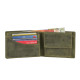 Greenburry pánská kožená peněženka 1705-RS-30 zelená ražba jelena