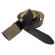 Pánský luxusní kožený společenský opasek s plnou sponou Belts 35-020-A21 černý