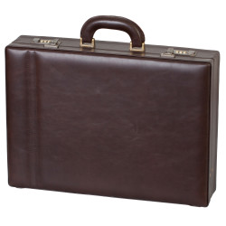 Dup kožený diplomatický ataše kufr 230701-026-3 hnědý