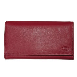 Dámská kožená peněženka DD 1174-07 tm.červená