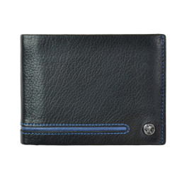 Pánská kožená peněženka Segali 753.115.2007 black/blue