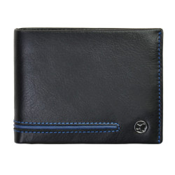 Pánská kožená peněženka Segali 753.115.026 black/blue