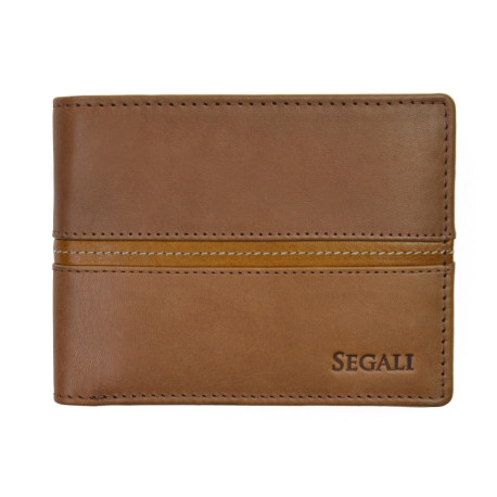 Pánská kožená peněženka Segali 720.137.2007 brown/cognac
