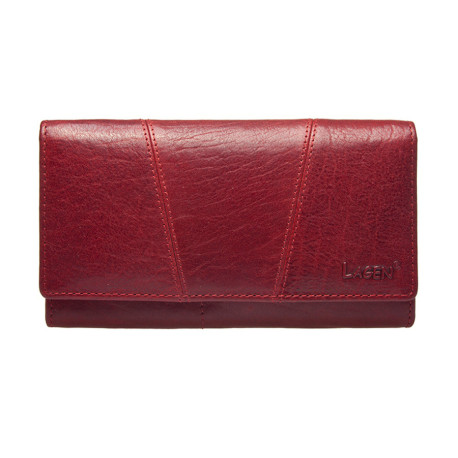 Dámská kožená luxusní peněženka Lagen PWL 388/T červená