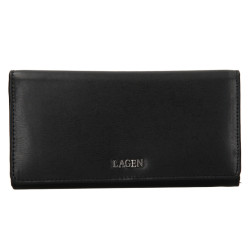 Dámská kožená luxusní peněženka Lagen 50310 black