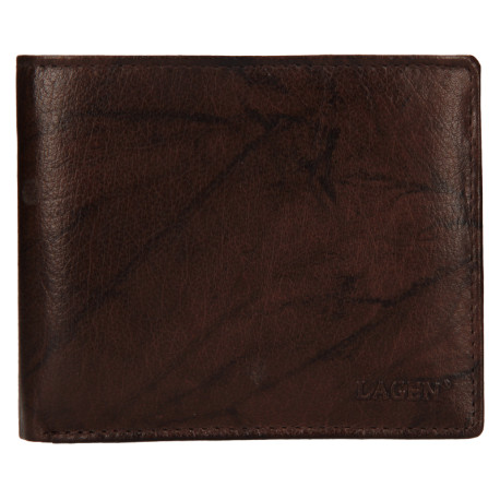 Lagen V-75 pánská kožená peněženka tm.hnědá