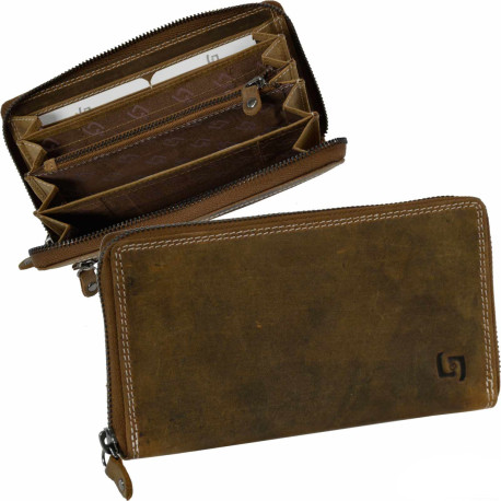 LandLeder dámská kožená peněženka 1064-25 hnědá
