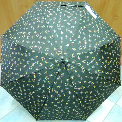 Deštník holový Tom Tailor 403 tm.zelený/vzor