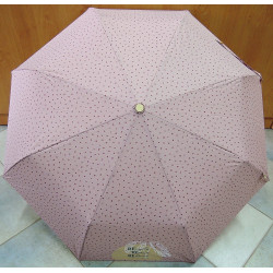 Ekologický deštník Perletti Green 19113 růžový/tečky